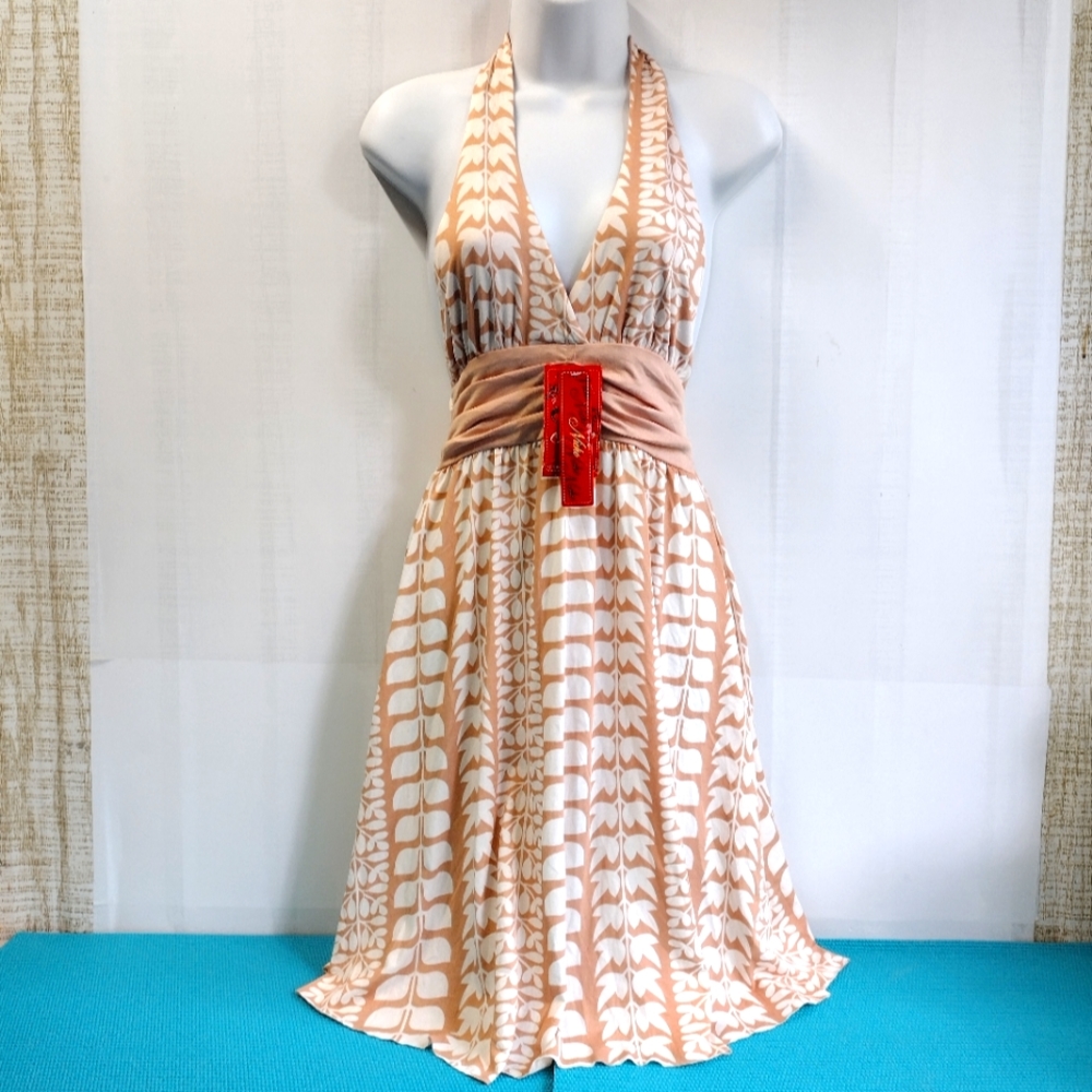 NWT Niche Sexy Halter Summer Dress Empire Waist Size S